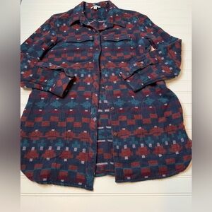 L.L. Bean Signature Chamois Tunic Womens Shirt Jacket Large